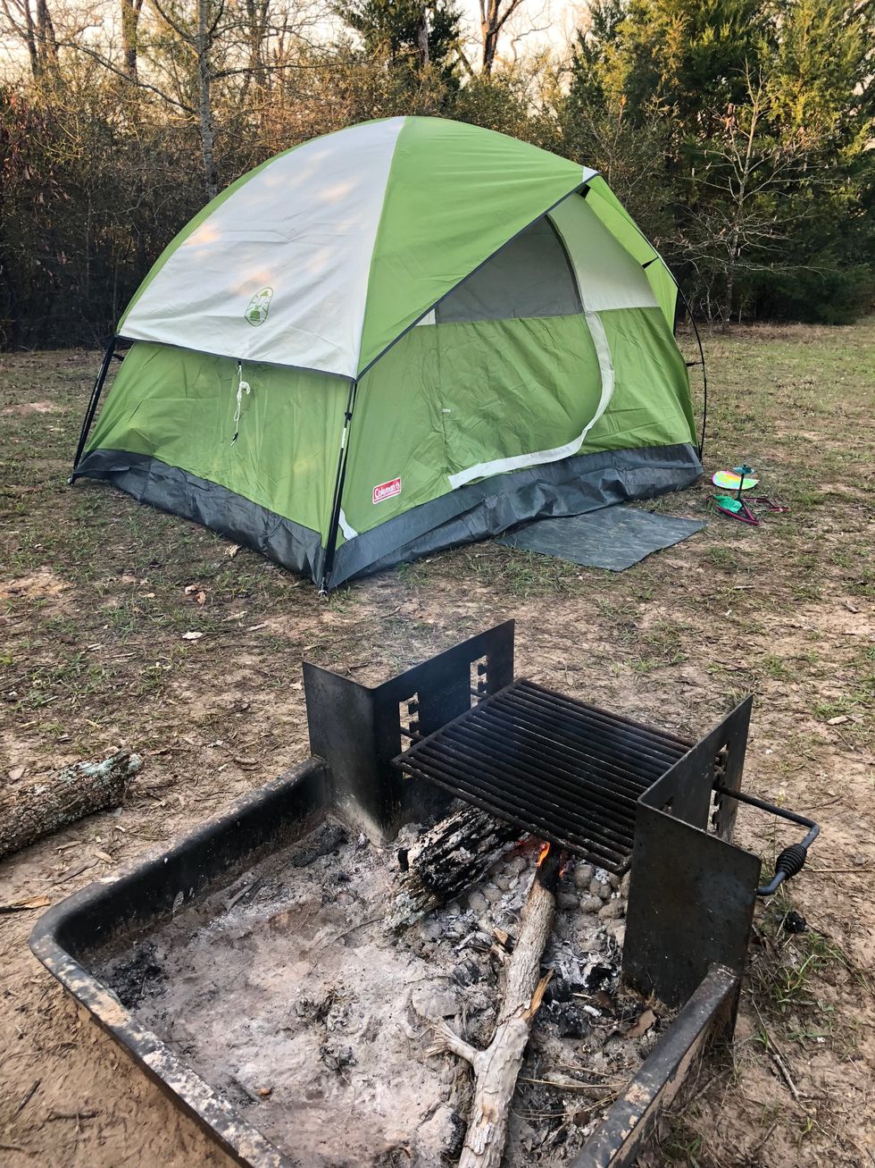Camping for spring break: A fun two days for the family at Fort Boggy State Park