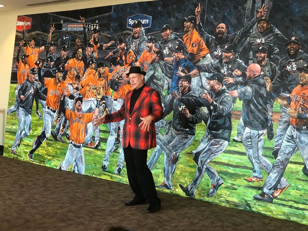 Artist Otterstad ready to unveil massive Astros mural