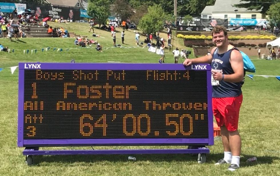 Taylor star lineman Foster makes name at games