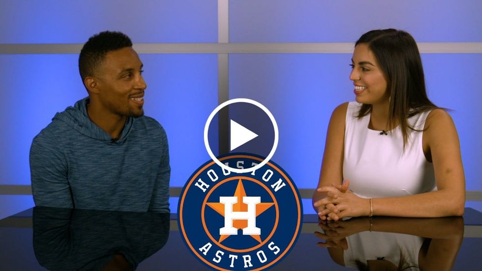 Astros outfielder Tony Kemp sits down for Q&A with Dolores A. Lozano