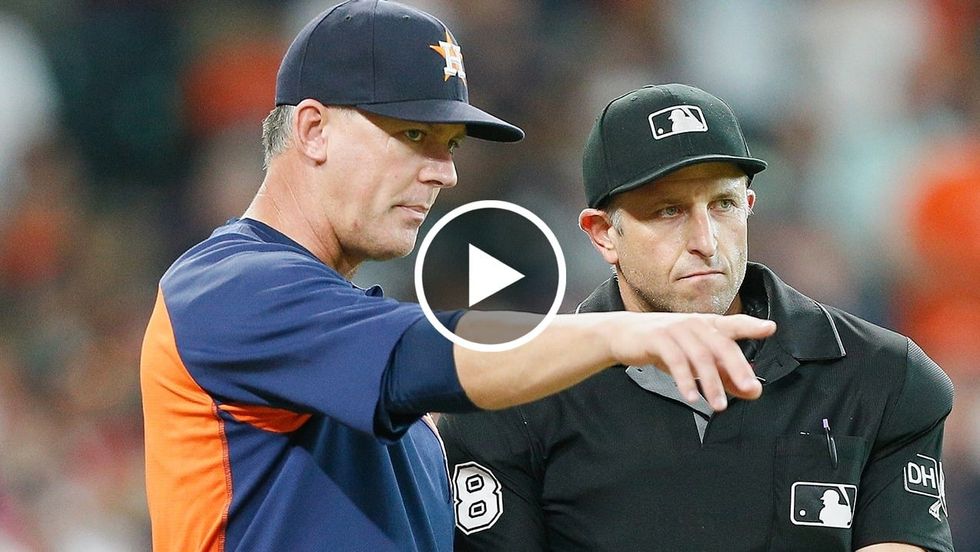 Charlie Pallilo: A.J. Hinch won Sunday's game for the Astros