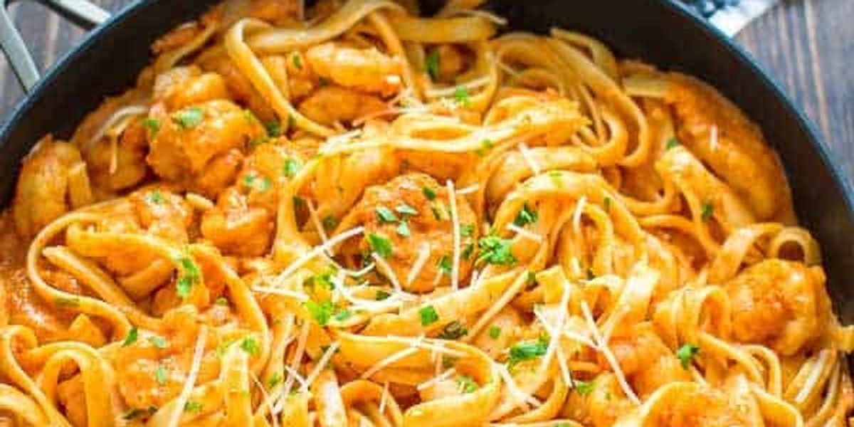 Shrimp Fettuccine - My Recipe Magic