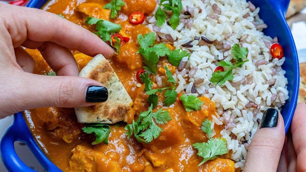 Pumpkin Chicken Curry With Coconut Milk