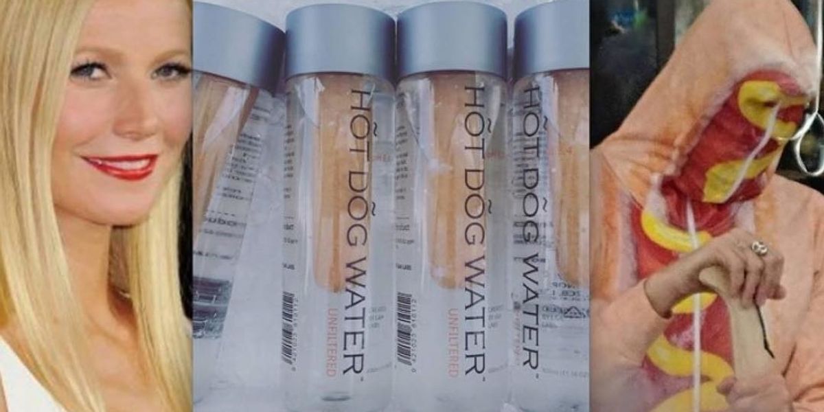 A Fake Hot Dog Water Brand Trolled Vancouver's Goop Summit