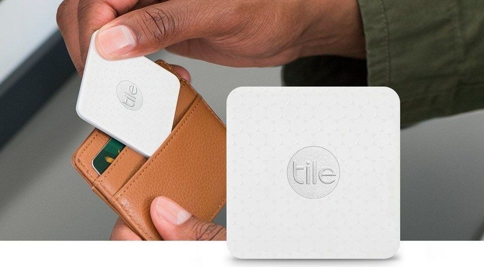 Tile, pictured here, can be added to keys, a backpack \u2014 anything Dad doesn't want to lose