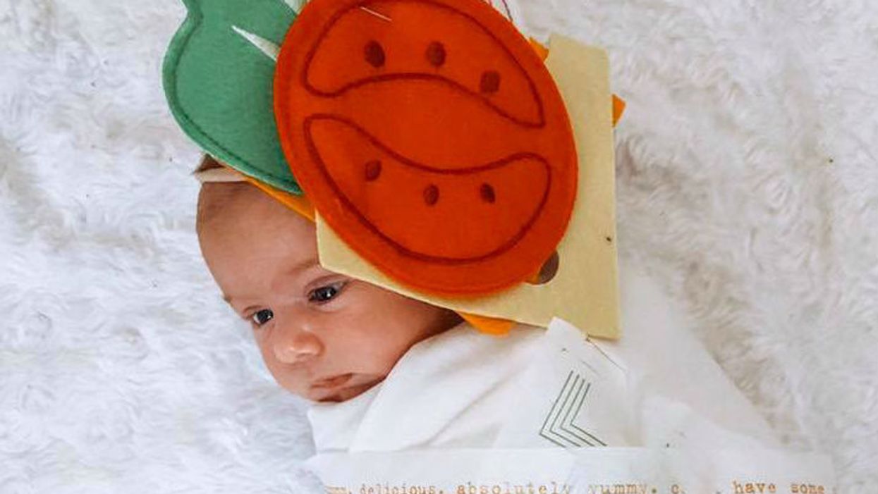 A Florida baby dressed as a Publix sub for Halloween