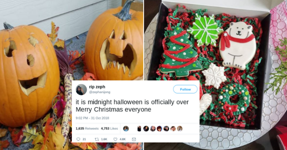 Halloween Is Officially Over—And The Internet Is Already Going Nuts For Christmas 🎄