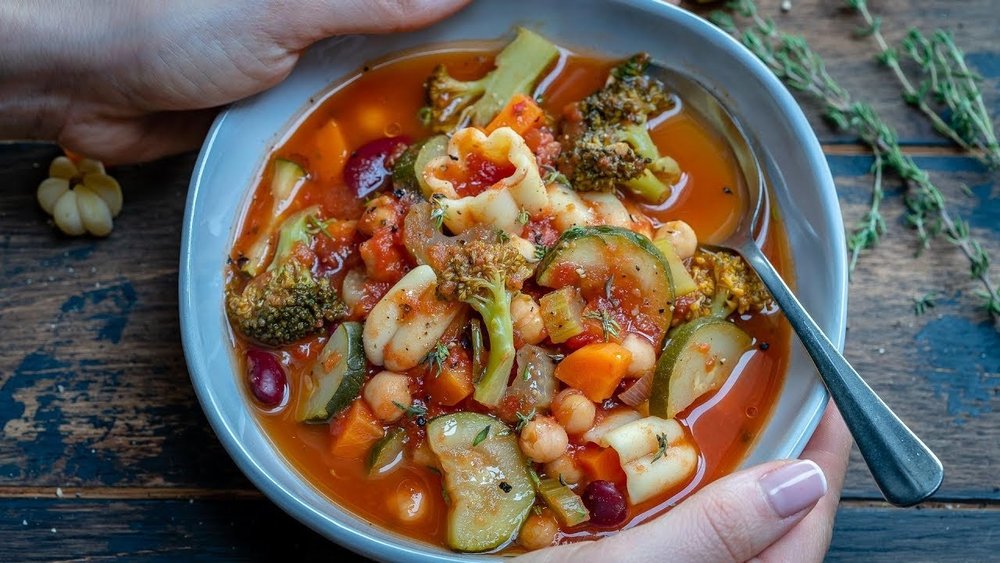 Vegan Minestrone Soup (2 Ways)