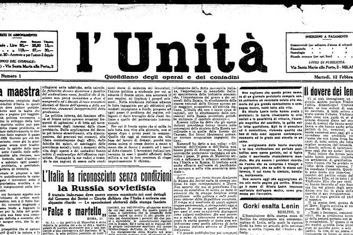 Dopo averla affossata, Renzi si compra «L’Unità» con due lire