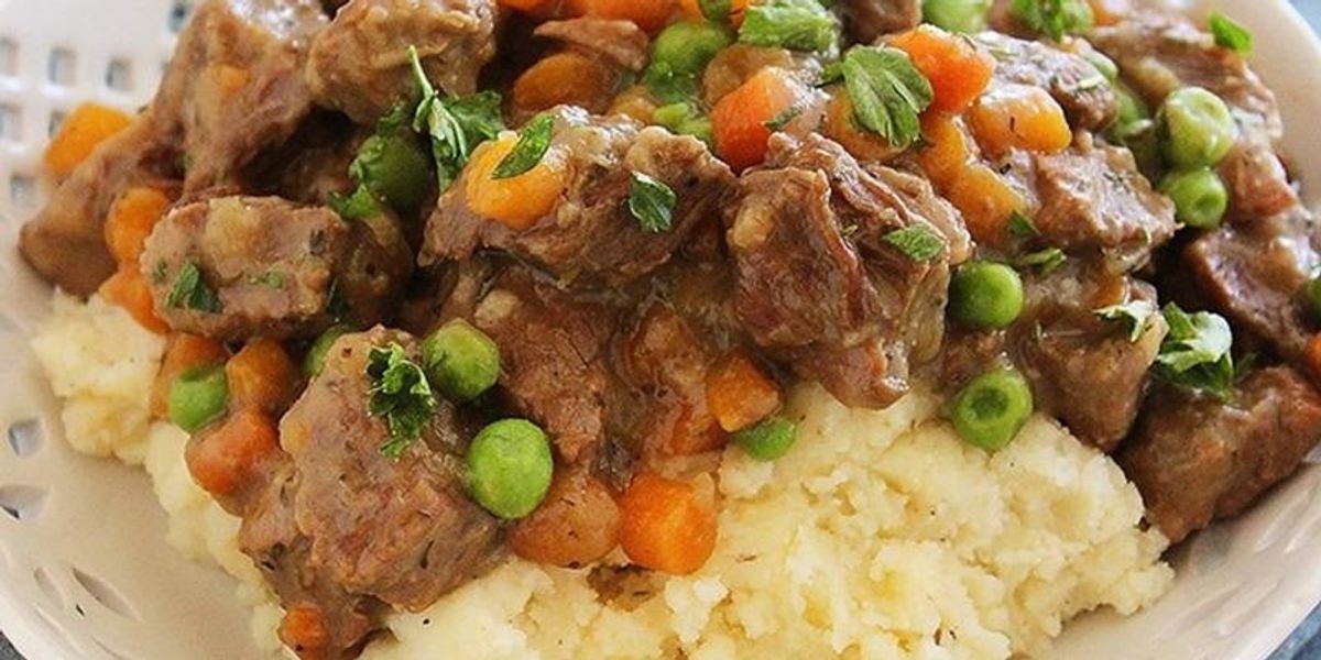 Irish Beef Stew with Mashed Potatoes - My Recipe Magic