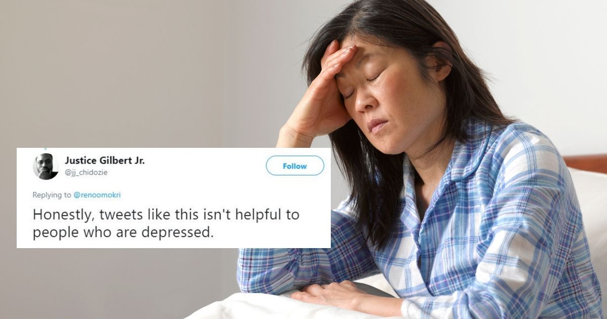 Author's Insensitive Tweet About Why People Shouldn't Be Depressed Has People Fuming