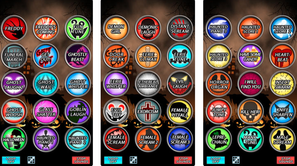 a screenshot of Spooky box app