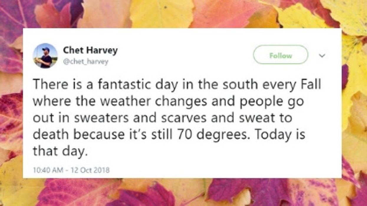 There's nothing quite like the first real days of fall in the South