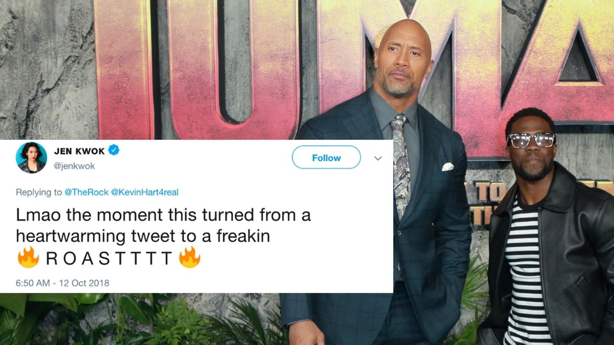 The Rock Just Trolled Kevin Hart On Twitter—And Hart Fired Back With A Brutal Response 😂