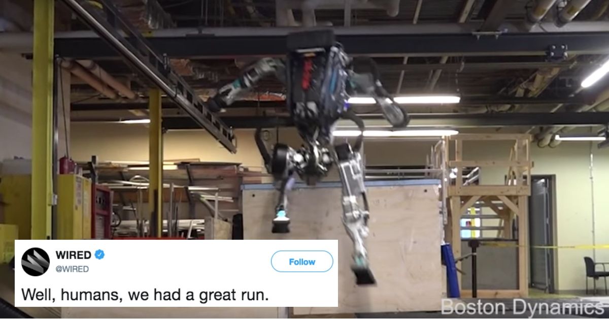 This Robot Can Now Do Parkour—And Humanity Is One Step Closer To Annihilation 😳
