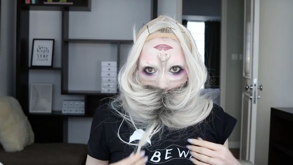 This 'Upside Down Head' Makeup Is Scary Good—Here's How To Recreate It Yourself