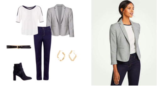 business casual black jeans women
