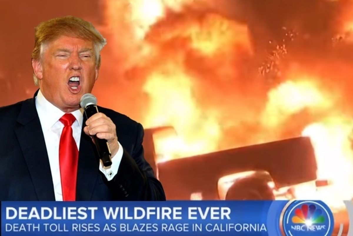 Trump To Throw Paper Towels At California Wildfires