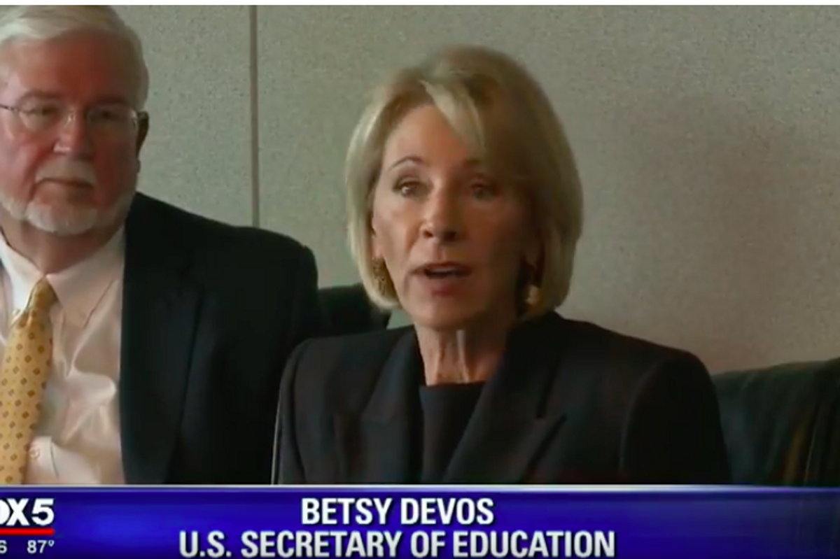 Betsy DeVos Fighting For All The Oppressed Young Brett Kavanaughs