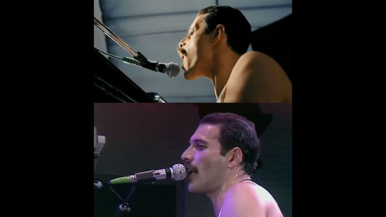 This Side-By-Side Video Of Rami Malek's Freddie Mercury Performance Is So Accurate It's Scary
