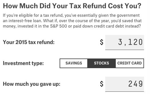 If You Got A Big Tax Refund, You're Probably Doing Something Wrong ...