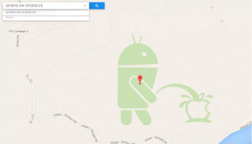 See The Google Maps Easter Egg Hidden In Pakistan That Contained A Very Candid Message To Apple Theblaze