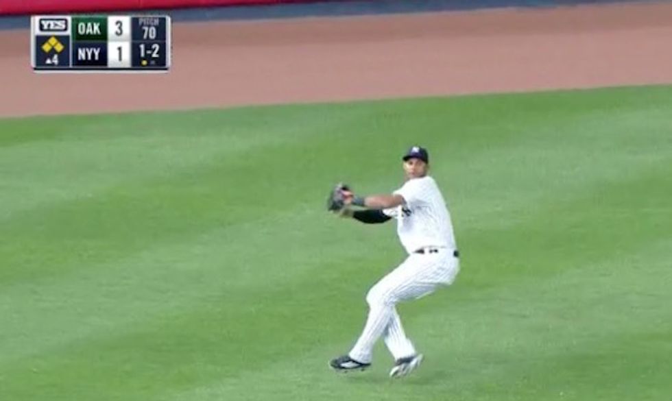 Outfielder Breaks MLB Statcast Record With This 105.5 MPH Laser Throw to Nail Runner at Home