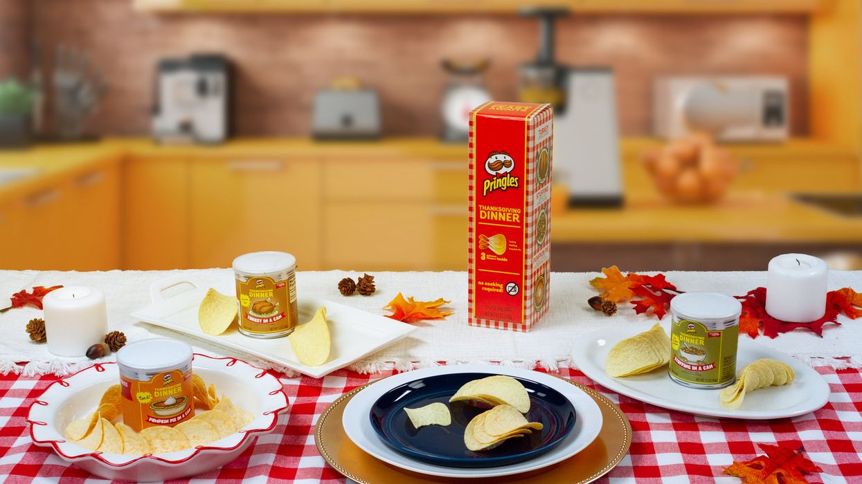 Pringles' Thanksgiving chips can get you in the mood for turkey, dressing and pumpkin pie
