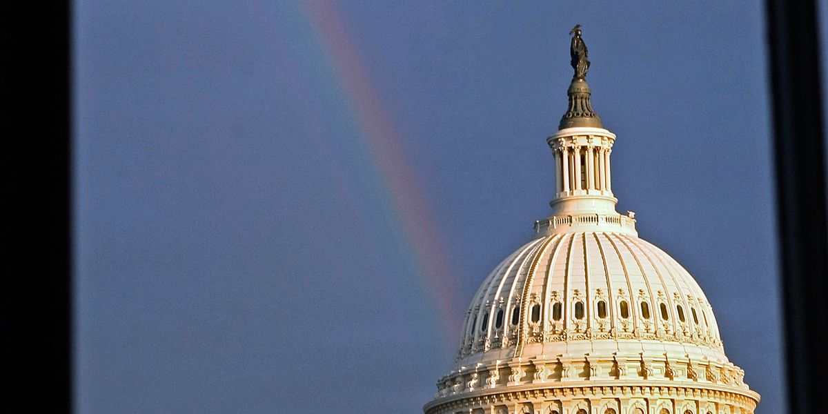 Rainbow Shines Down On The Capitol, Hope Lives On