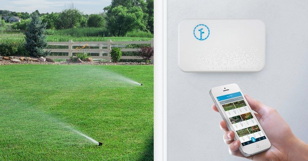 A photo of the eco-friendly Rachio, which lets you set up efficient watering schedules