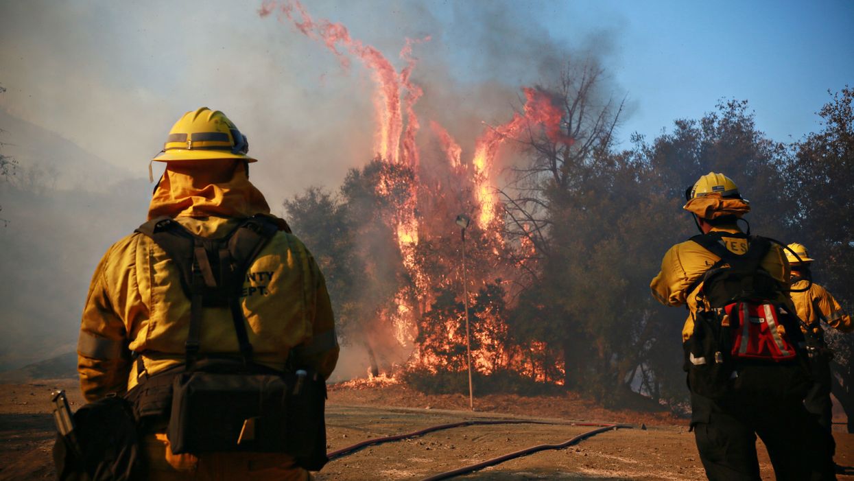 These Texas firefighters are helping fight the California wildfires