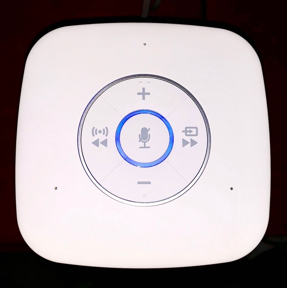 a view of the top of Riva Concert speaker