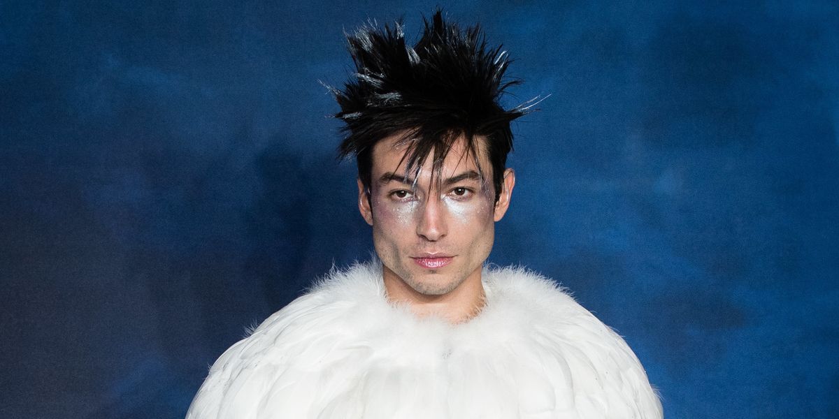 Ezra Miller's Latest Red Carpet Cosplay: Hedwig Chic
