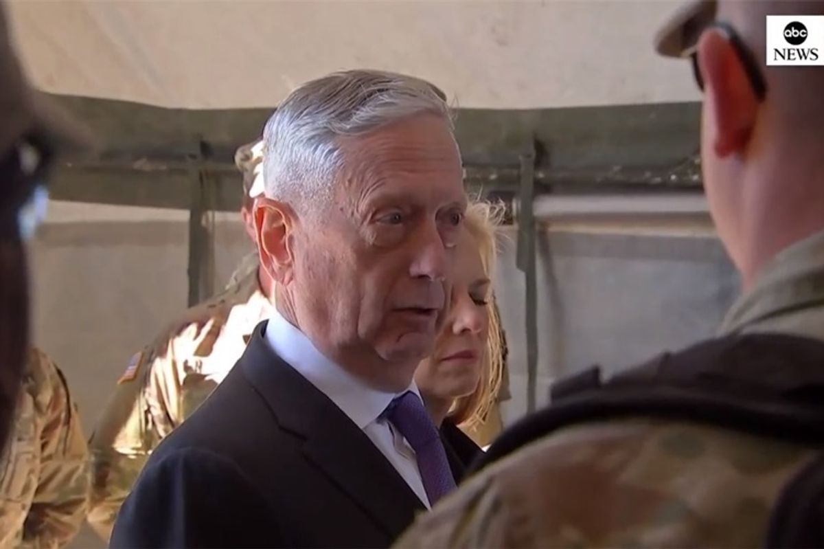 Defense Sec Mattis Very Proud Of Troops Serving In 'Operation Midterm Election'