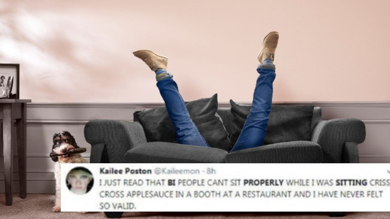 The Internet Doesn't Think Bisexual People Know How To Properly Sit On Chairs 😂