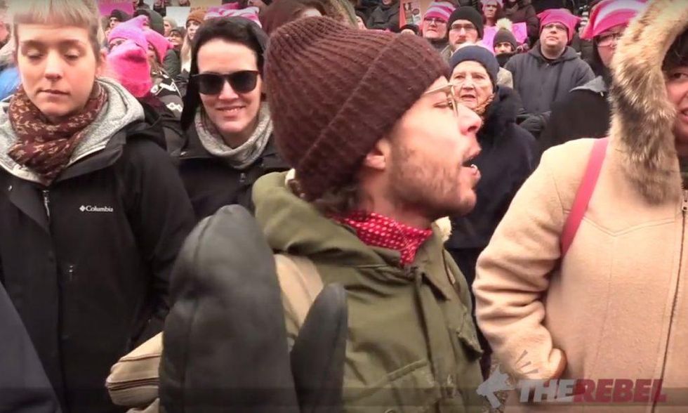 That liberal male who got violent with female reporter at Women's March ...