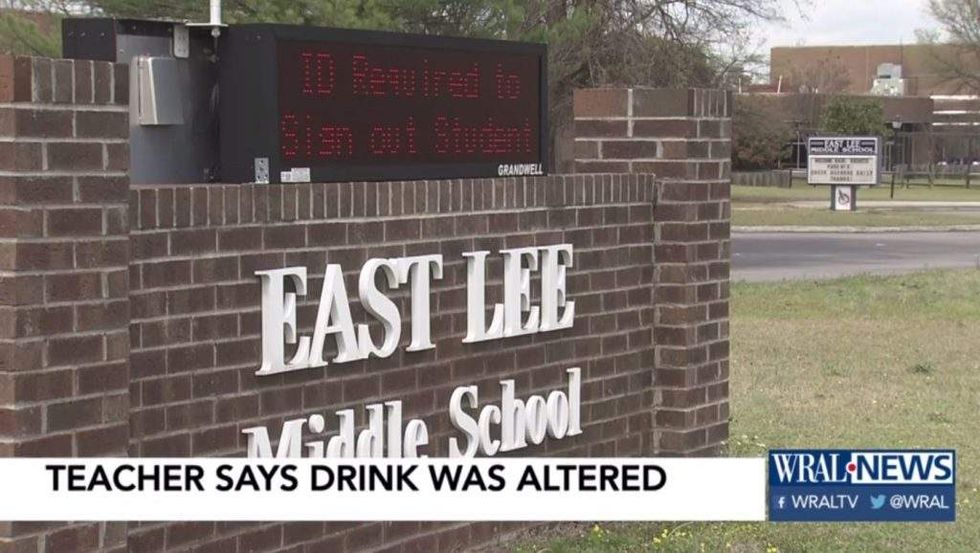 Middle school teacher hospitalized after student sneaks a little