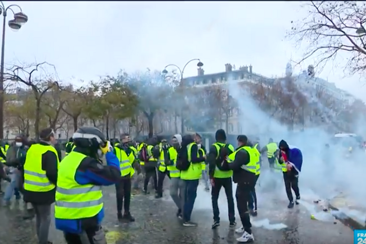France's 'Yellow Vest' Protests Like The Tea Party, But For Carbon Taxes And Really Violent