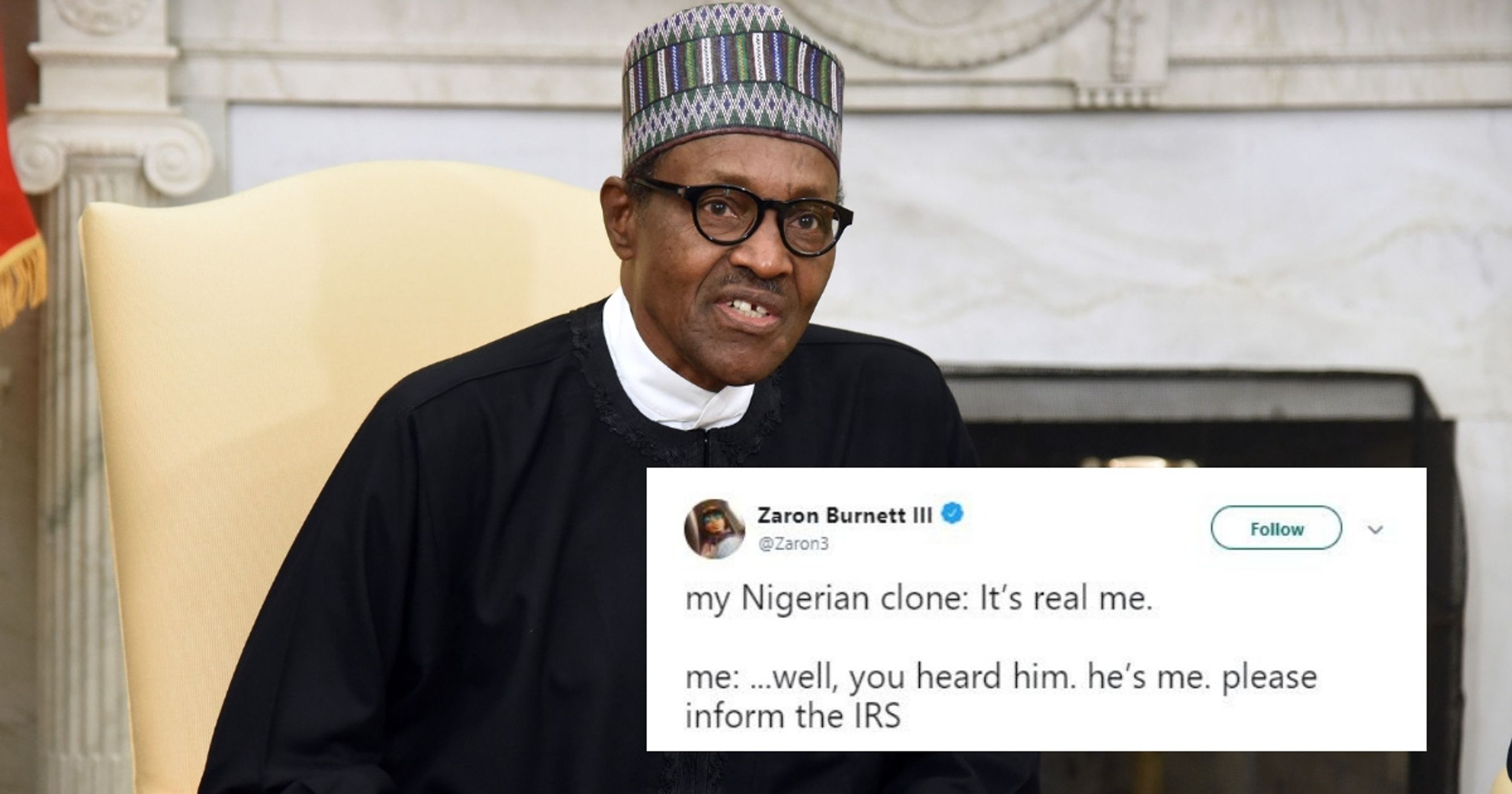 Nigerian President Assures Everyone He's Still Alive And Not Actually A Clone—And Everyone Is Making The Same Joke 😂