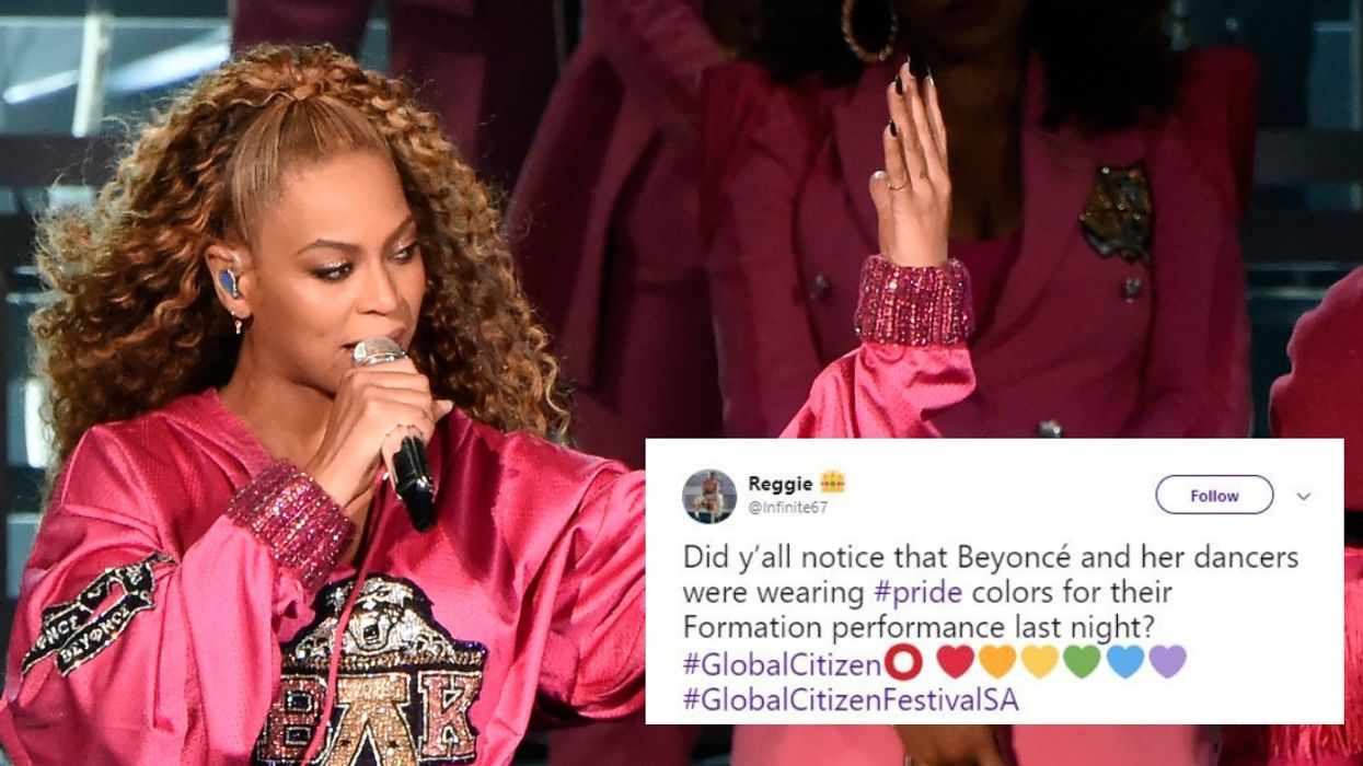Beyoncé Just Created A Pride Flag With Her Backup Dancers During 'Formation' Performance 🌈❤️
