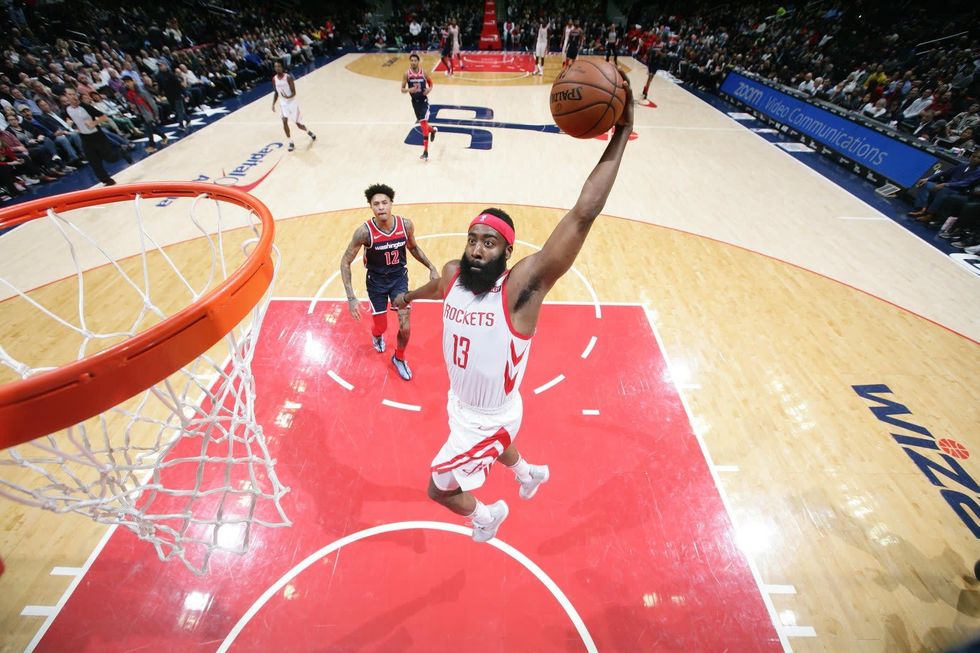 James Harden puts up 54, but Rockets fall to Wizards