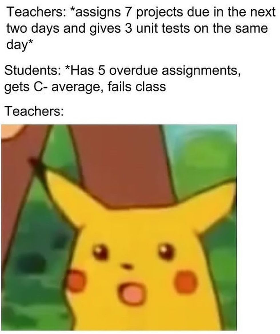 15 Of The Most College Relatable Surprised Pikachu Memes