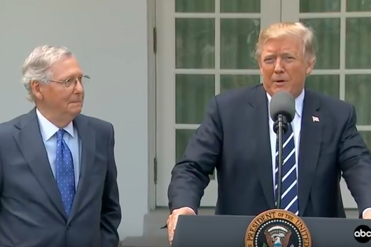 Who Could Stop Trump From Almost Doing Something Decent? Worst Person Alive Mitch McConnell, That's Who!