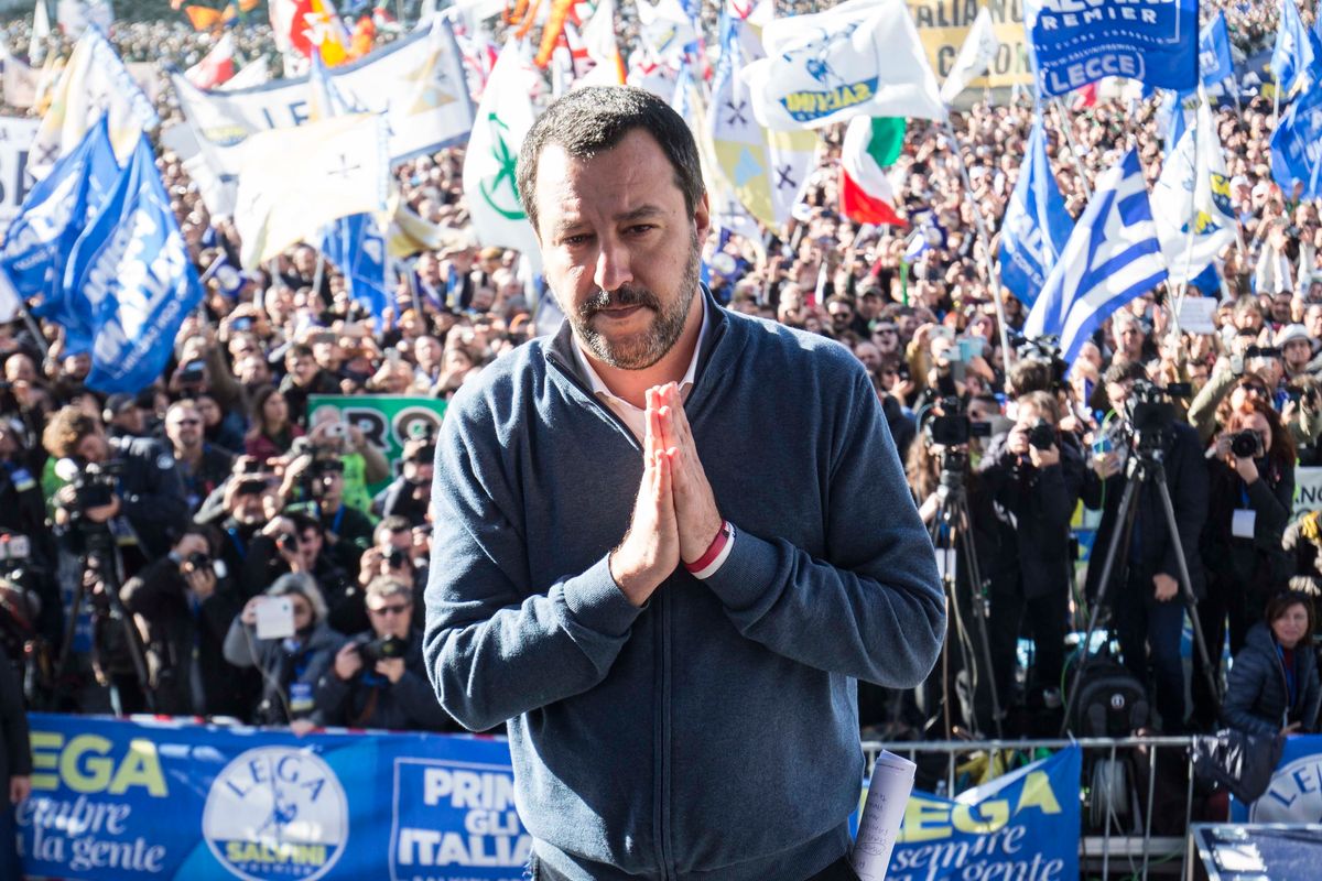 La piazza di Roma battezza una Lega nazional popolare che vuol prendersi l’Italia
