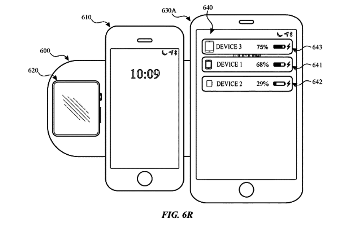 On Apple’s wireless charger, battery levels show up on the biggest screen