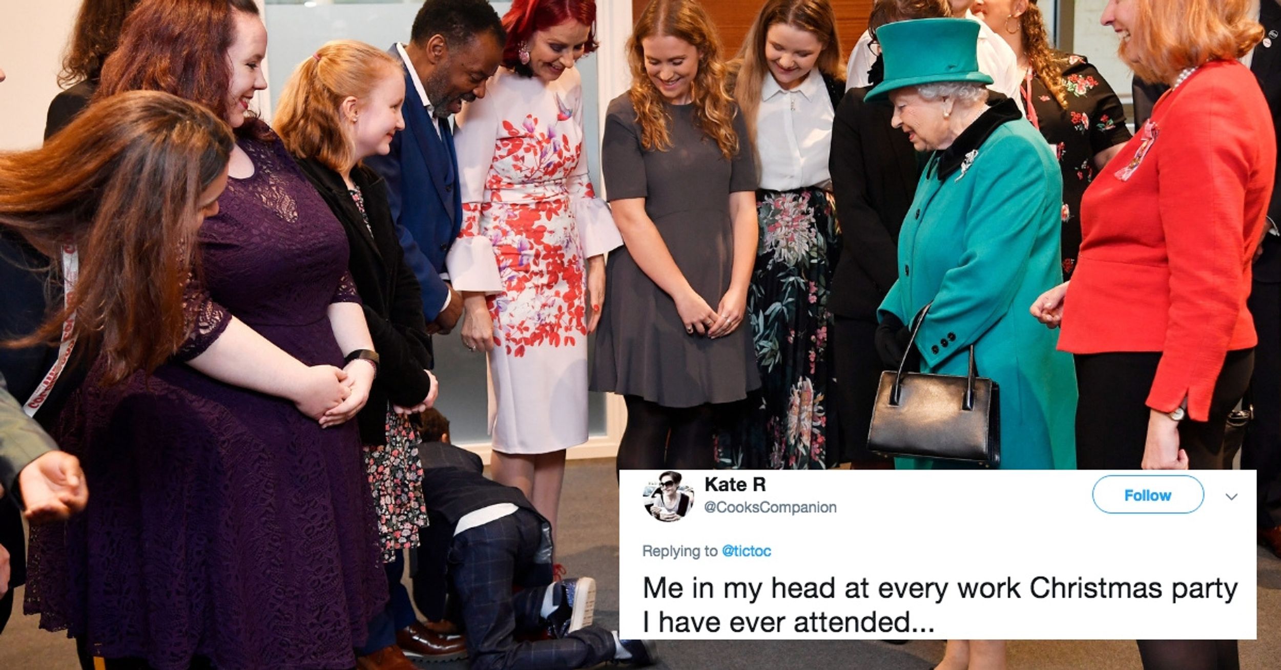 9-Year-Old Can't Handle Meeting The Queen—So He Promptly Crawls Away From Her 😂