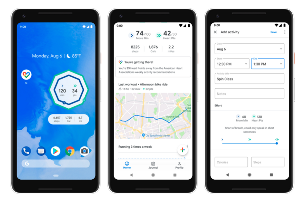 Google updates Fit with guided breathing exercise, just in time for the holidays