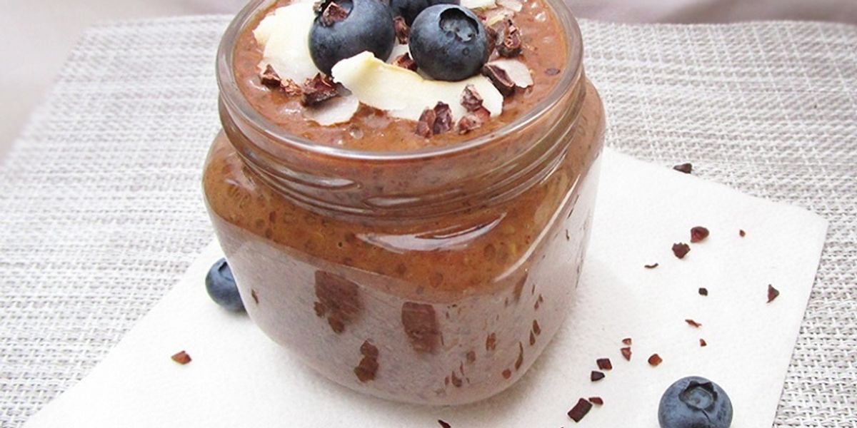Vegan Chocolate Peanut Butter Chia Pudding - My Recipe Magic
