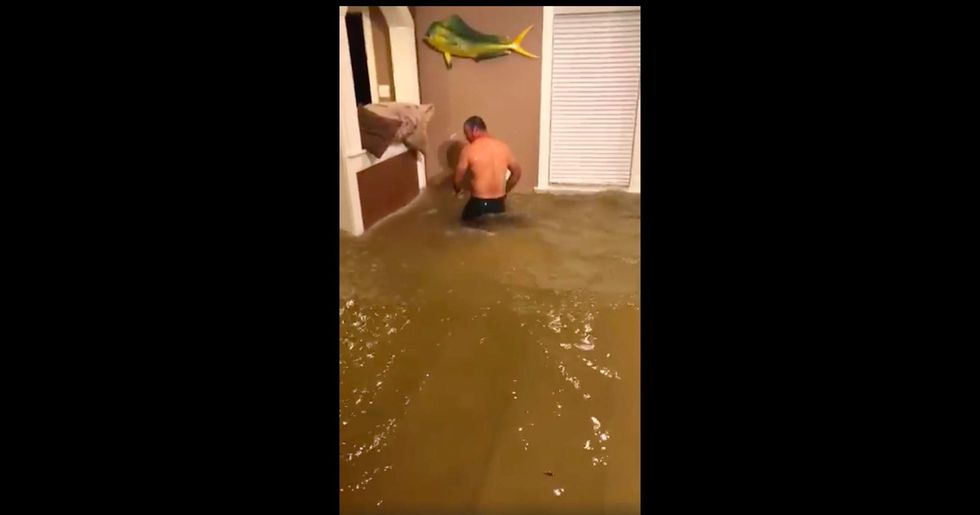 Houston Man Catches Fish In Living Room