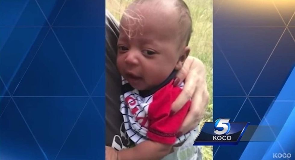 Oklahoma church group rescues baby abandoned on the side